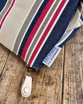 Knitting & Crochet Zip Pouch - Upcycled Boardwalk Stripe