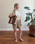 Day Tote w/ Upcycled Vintage Materials