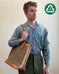 Zipper Tote From Antique Upcycled Canvas