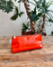 Zip Pouch in Upcycled Vintage Rubberized Canvas