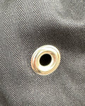 Black Herringbone Twill