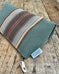 Zip Pouch in Upcycled Vintage Awning