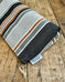 Zip Pouch in Upcycled Vintage Awning