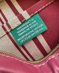 Hip Pack in Upcycled Vintage Rubberized Canvas Rhubarb - SALE