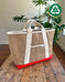 Beach & Boat Tote in Canvas & Upcycled Awning - Tan