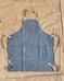 Apron in Cone Jacquard Indigo Canvas
