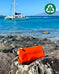 Zip Pouch in Upcycled Vintage Rubberized Canvas