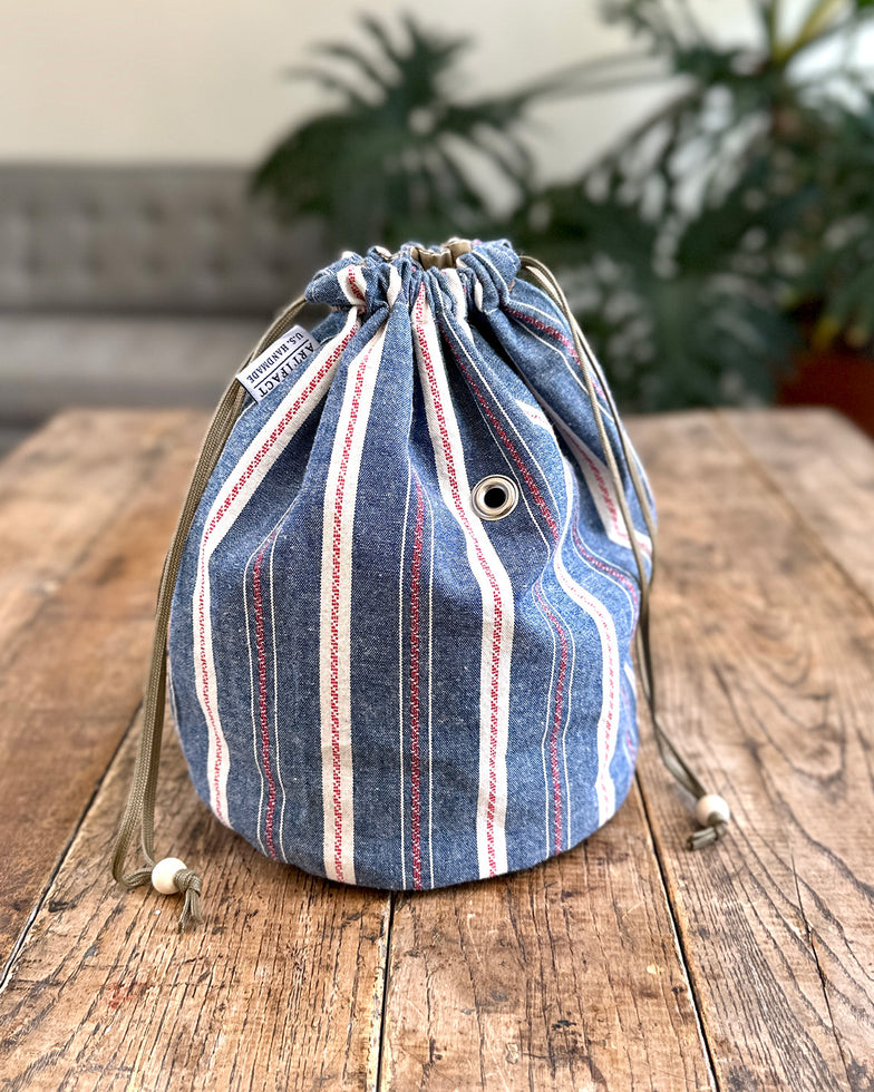 Skein Sack in Vintage Chambray