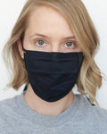 Erica wearing All Navy Mask
