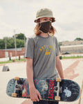 Cotton Mask w/ Ties - Tigerstripe Camo • Black Sliders - SALE