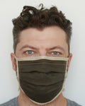 Dan Wearing Olive Mask