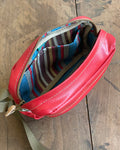 Upcycled Rubberized Canvas. Vintage Cotton Lining.
