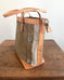 Zipper Tote From Antique Upcycled Canvas