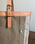 Zipper Tote From Antique Upcycled Canvas