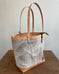 Zipper Tote From Antique Upcycled Canvas