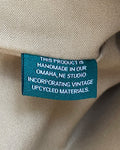 Zipper Tote From Antique Upcycled Canvas