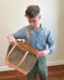 Zipper Tote From Antique Upcycled Canvas