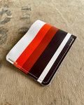 Bifold Wallet in Upcycled Antique Awning - Brown 70's Stripe
